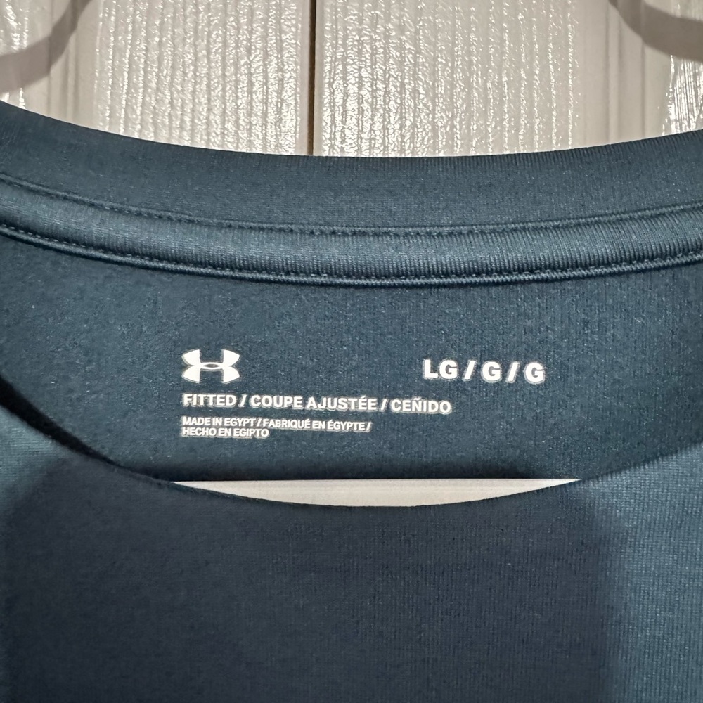 Under Armour Women's Dark Teal Long Sleeve Fleece Lined Top - Picture 2 of 2